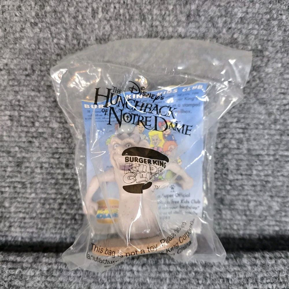 Disney Hunchback‎ Notre Dame Burger King Kids Club Toy Figure Sealed